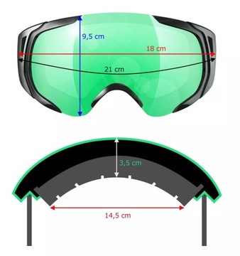 Лыжные очки ICE-Q Alta Badia Photochromic S1-S3 OTG (для очков)