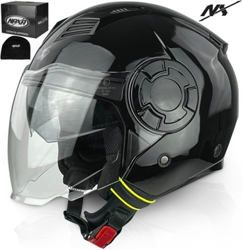 KASK MOTOCYKLOWY OTWARTY NAXA S23X r.XL Z BLENDA