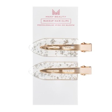 Spinki do włosów srebrne płatki 2 szt