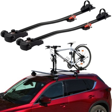 BAGAŻNIK ROWEROWY NA DACH ZA WIDELEC NA 2 ROWERY AGURI MARATHON BASIC BLACK