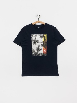 QUIKSILVER GRANATOWY T-SHIRT PRINT (S)