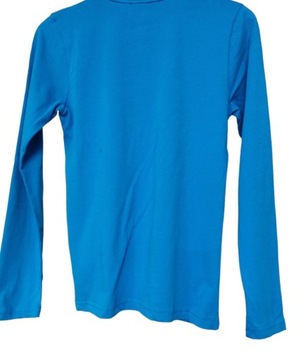 DKNY niebieski t-shirt z długim rękawem defekt XS