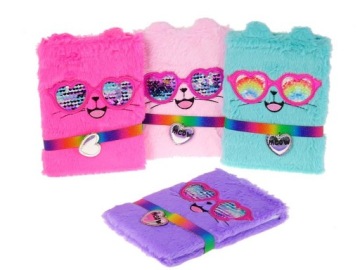 Блокнот А5 в плюшевой обложке КОТЕК.