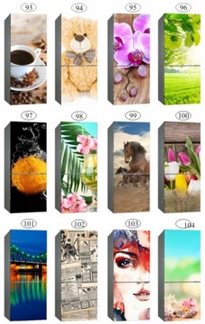 Наклейка на холодильник, 3D шпон кожи, фотообои ХИТ