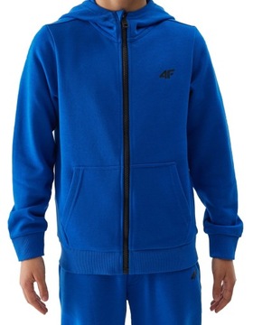 4F BLUZA CHŁOPIĘCA ROZPINANA DRES TSWSM0926 KOBALT 146