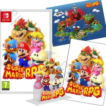 SUPER MARIO RPG / GRA NINTENDO SWITCH + AKRYLOWA FIGURKA I PLAKAT