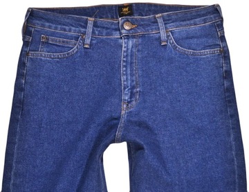 LEE spodnie BLUE jeans MOM STRAIGHT_ W32 L29