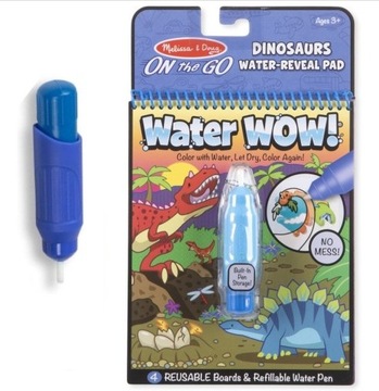 KOLOROWANKA WODNA Melissa & Doug Dinozaury Water Wow 3+