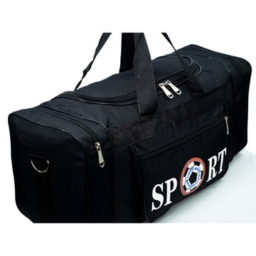 Dollcini, torba podróżna, piłkarska torba sportowa, duża, 70cm, czarna