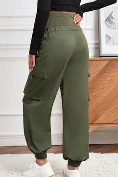 БРЮКИ ДЛЯ МАТЕРИАЛОВ SHEIN, ЗЕЛЕНЫЕ, 38 ЛЯ