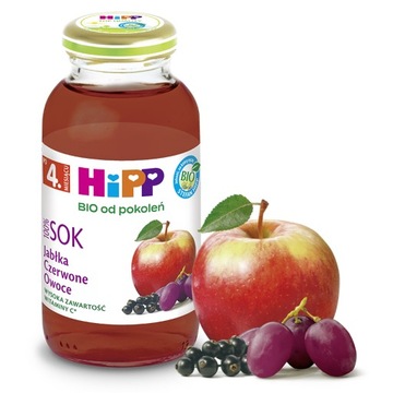 HiPP Sok Jabłka - Czerwone Owoce BIO, 200 ml