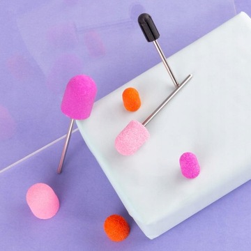 100x Абразивный колпачок КОРУНД Фреза для педикюра 13мм 80