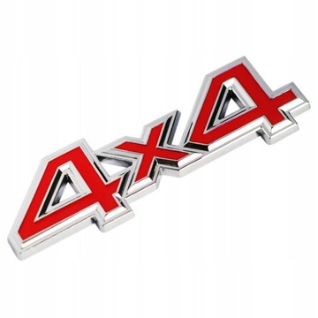EMBLEMAT znaczek NAPIS metalowy 4X4 naklejka JEEP