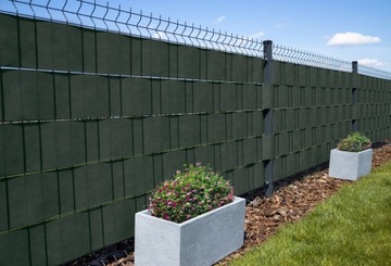 ЛЕНТА ДЛЯ ЗАБОРА 19смX98м + 78 КЛИМПОВ +УФ-КРЫШКА ДЛЯ ЗАБОРА ПАНЕЛЬ ЗАБОРА