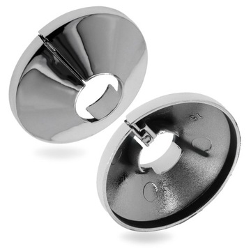 МАСКИРОВОЧНАЯ РОЗЕТКА для труб 15 мм ХРОМ Разъемная крышка радиатора