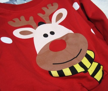 СВИТШОТ Теплая блузка с легким наполнителем Reindeer CHRISTMAS * 80/86