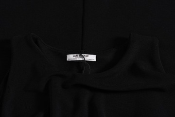 ZARA TRAFALUC elastyczna czarna mini sukienka M