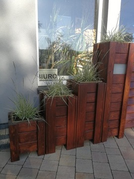 деревянный цветочный горшок с решеткой + бесплатные вставки из ПВХ