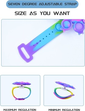 митинги Pop It Fidget Toys - Светящийся браслет