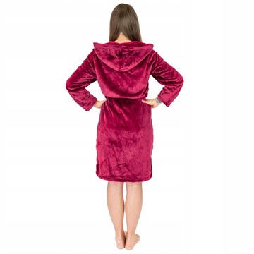 ХАЛАТ ЖЕНСКИЙ МУЖСКОЙ ТЕПЛЫЙ ПЛЮШЕВЫЙ С КАПЮШОНОМ ПОДАРОЧНАЯ ПИЖАМА СПОРТИВНЫЙ КОСТЮМ НАряд M