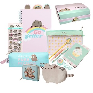 PUSHEEN талисман пенал ручка карандаш наклейки кошелек блокнот + коробка
