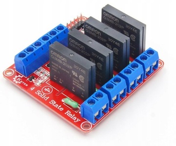 Przekaźnik Półprzewodnikowy SSR 4 kanałowy Arduino