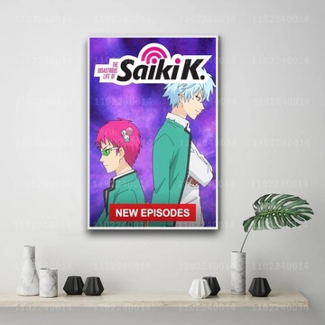 Plakat na płótnie Katastrofalne życie saiki k cart