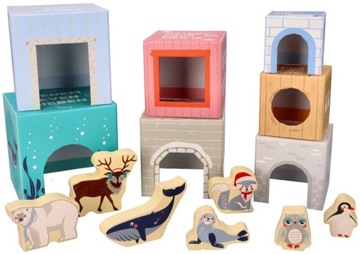 БАШНЯ-ПИРАМИДА КАРТОННЫЕ БЛОКИ ДОМА ДЛЯ ЖИВОТНЫХ