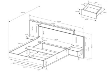 Современная белая мебель для спальни для подростков