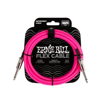 Kabel gitarowy ERNIEBALL EB6413 Kabel instumentalny 3 mb Pink,PO6413
