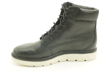 TIMBERLAND botki traperki trapery wiązane skórzane czarne r. 37,5