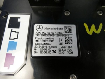 MERCEDES A TŘÍDA W176 LAMPA OSVĚTLENÍ INTERIÉR KABINY PŘEDNÍ