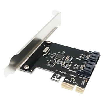 Karta adapter do komputera PCI PCIe 1X na 2x SATA 3.0 Serial ATA 2-portowa