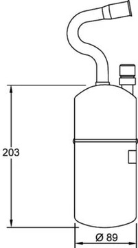 MAHLE AD 34 000S SUŠIČ KLIMATIZACE