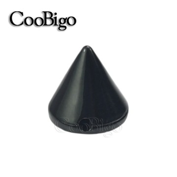 500pcs 8mm Punk Cone Stud Bead Spike Rivet Colorful Plastic For Bracelet