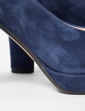 Clarks kendra sienna Pompa Kobiety, Navy Suede, 40