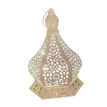 Ramadan Lantern Marokańska Lampa Stołowa Biał