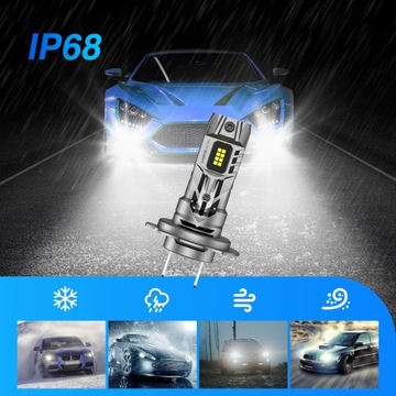 СВЕТОДИОДНЫЕ ЛАМПЫ H7 +800% ОЧЕНЬ МОЩНЫЕ 6500K 1:1 CANBUS