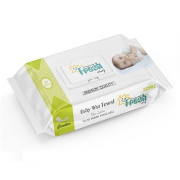 Chusteczki Nawilżane Fresh Baby z Klipsem 72 szt