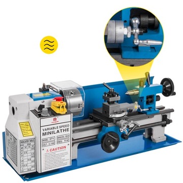 Токарный станок по металлу VEVOR 180х350мм 550Вт 2500об/мин