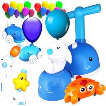 WYRZUTNIA SAMOCHODOWA BALONOWA ZESTAW AUTA BALONY