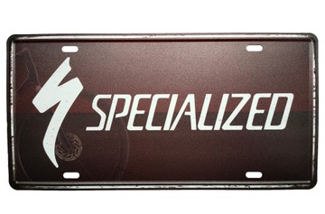 Metalowa tabliczka ozdobna na ścianę Specialized