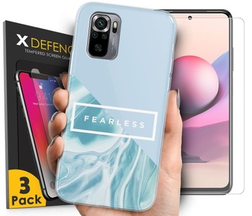 ETUI DO XIAOMI REDMI NOTE 10 NOTE 10S WZORY+SZKŁO