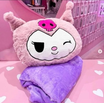 Kuromi pluszowa poduszka z kocem Mega hit Nowość
