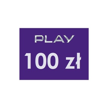 PLAY 100 zł Doładowanie - Kod tekstowy