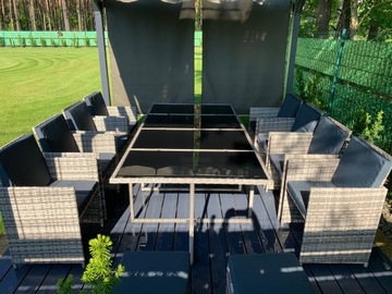 САДОВАЯ МЕБЕЛЬ VEGAS ПОЛИРАТТАН 15 шт. ЧЕРНЫЙ