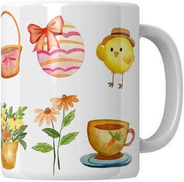 KUBEK DLA DZIECKA WIELKANOC WIOSNA PREZENT 330 ml