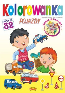 KOLOROWANKA A4 POJAZDY AUTA MALOWANKA