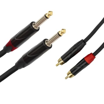 SSQ RCAJM5 - kabel 5 metrowy 2xRCA- 2x JACK MONO 6
