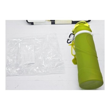 БУТЫЛКА ДЛЯ ВОДЫ НА УЛИЦЕ, 750 МЛ, СКЛАДНАЯ, БЕЗ BPA, ЗЕЛЕНАЯ